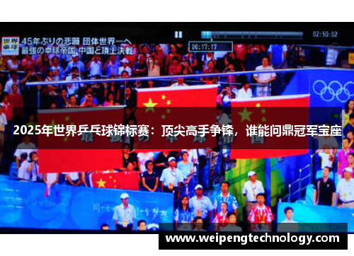 2025年世界乒乓球锦标赛：顶尖高手争锋，谁能问鼎冠军宝座